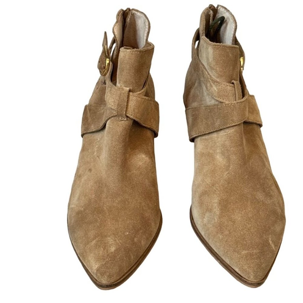 Sole Society Low Ankle Boot US 9.5M, EU 41 Beige Suede - Picture 2 of 13